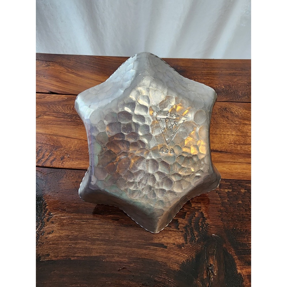 Rodney Kent Silver Co Hand Wraught Metal‎ Basket